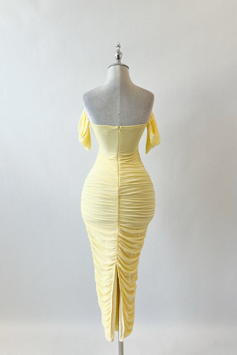 Regan Maxi Dress - Lemon