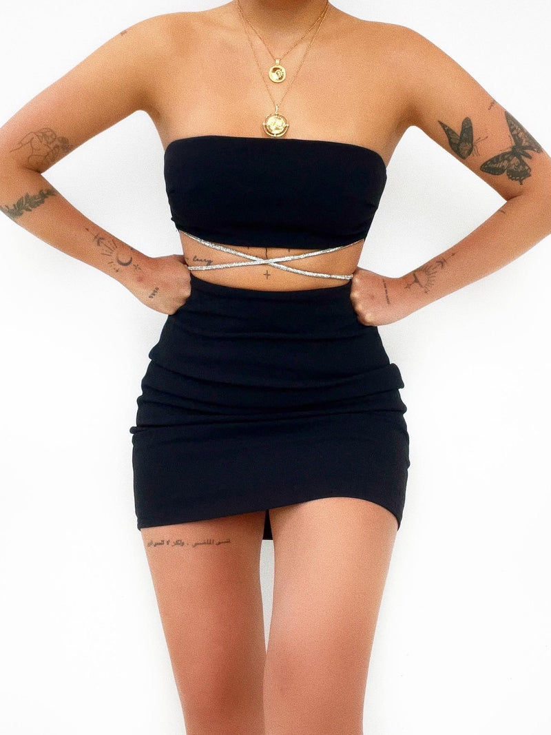 Reign Mini Dress - Black