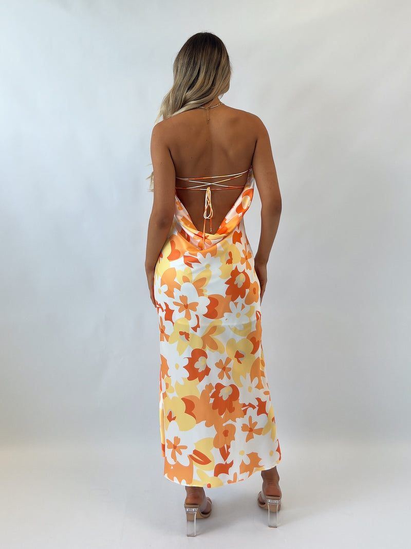 Leah Floral Midi Dress