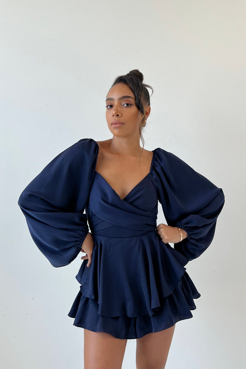 Laurie Playsuit - Navy