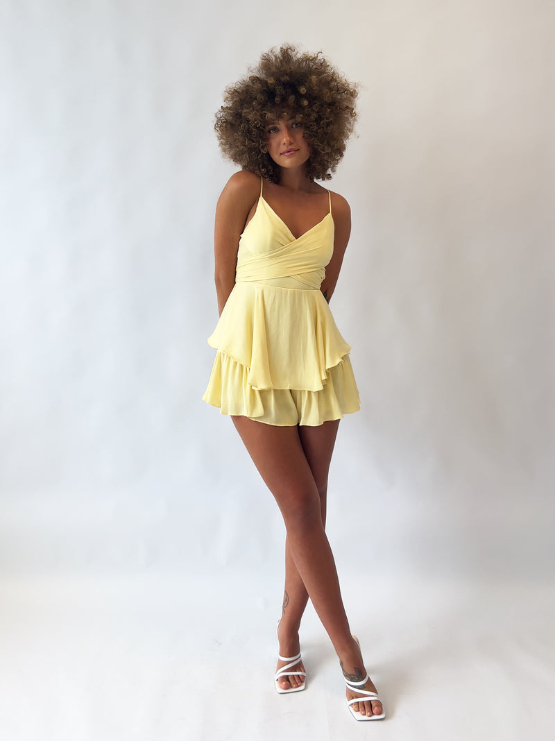 Zahira Playsuit - Yellow