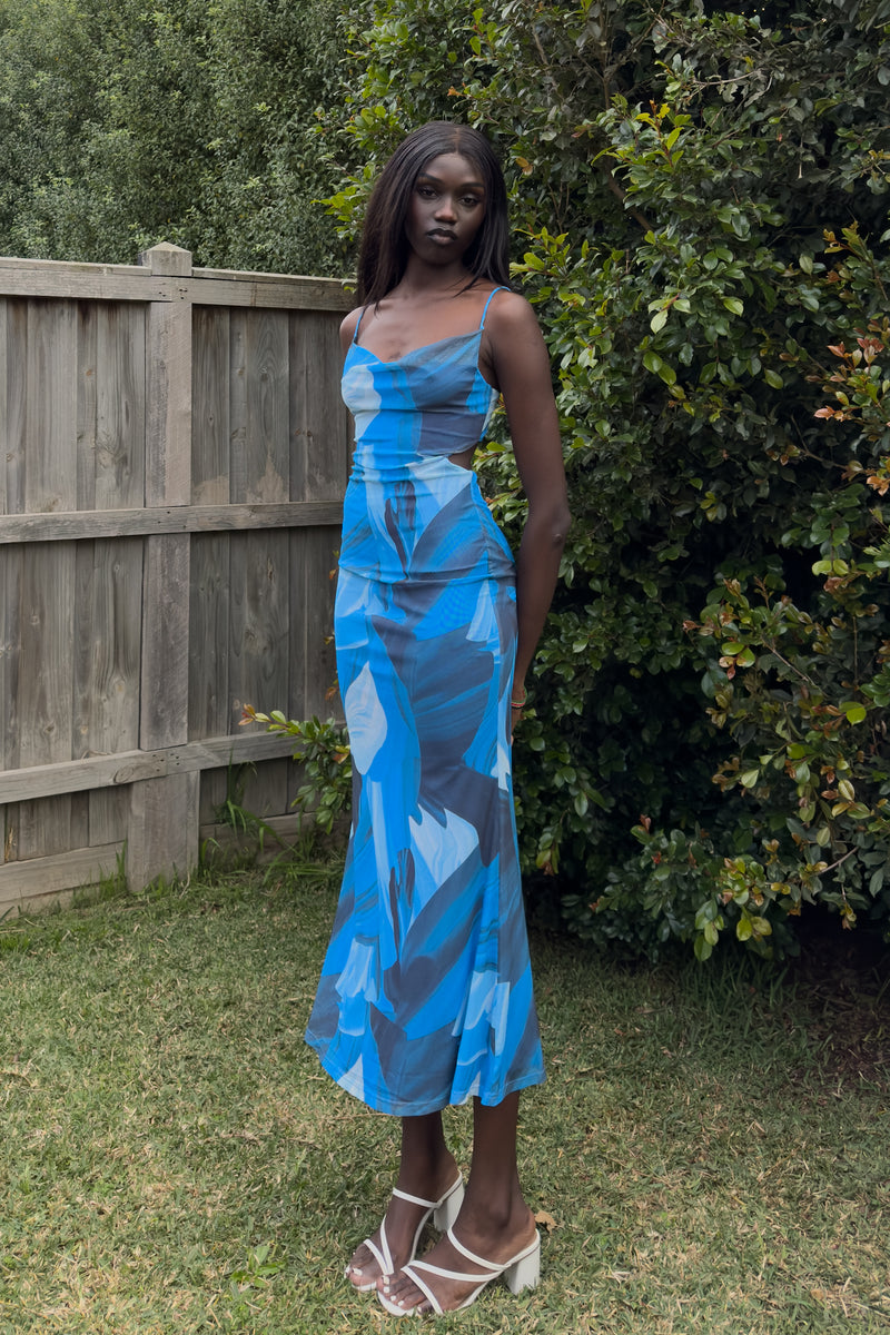 Maria Maxi Dress - Blue