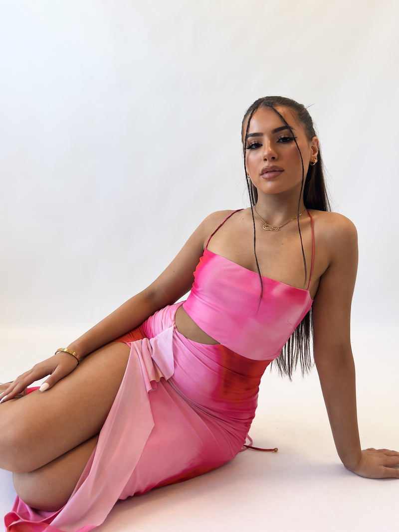 Everlee Midi Dress - Pink