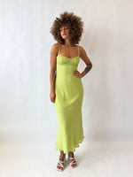 Noah Midi Dress - Lime
