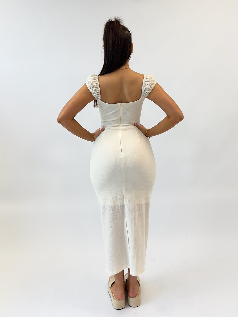 Ayanna Midi Dress - Cream
