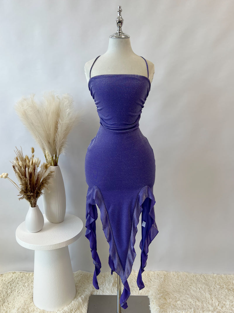 Sascha Midi Dress - Purple