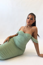 Lilia Midi Dress - Apple Green