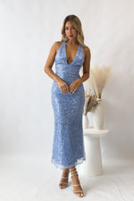 Maylone Midi Dress - Blue