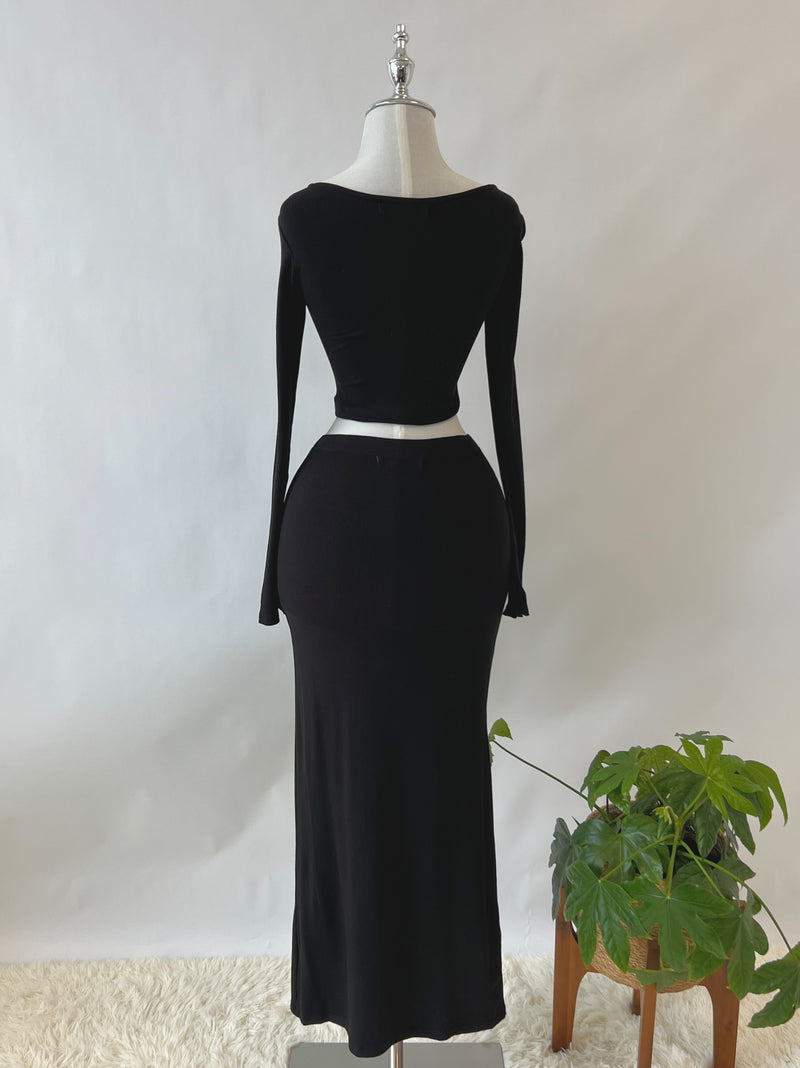 Deborah Knit Top - Black