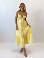 Rochelle Midi Dress - Lemon
