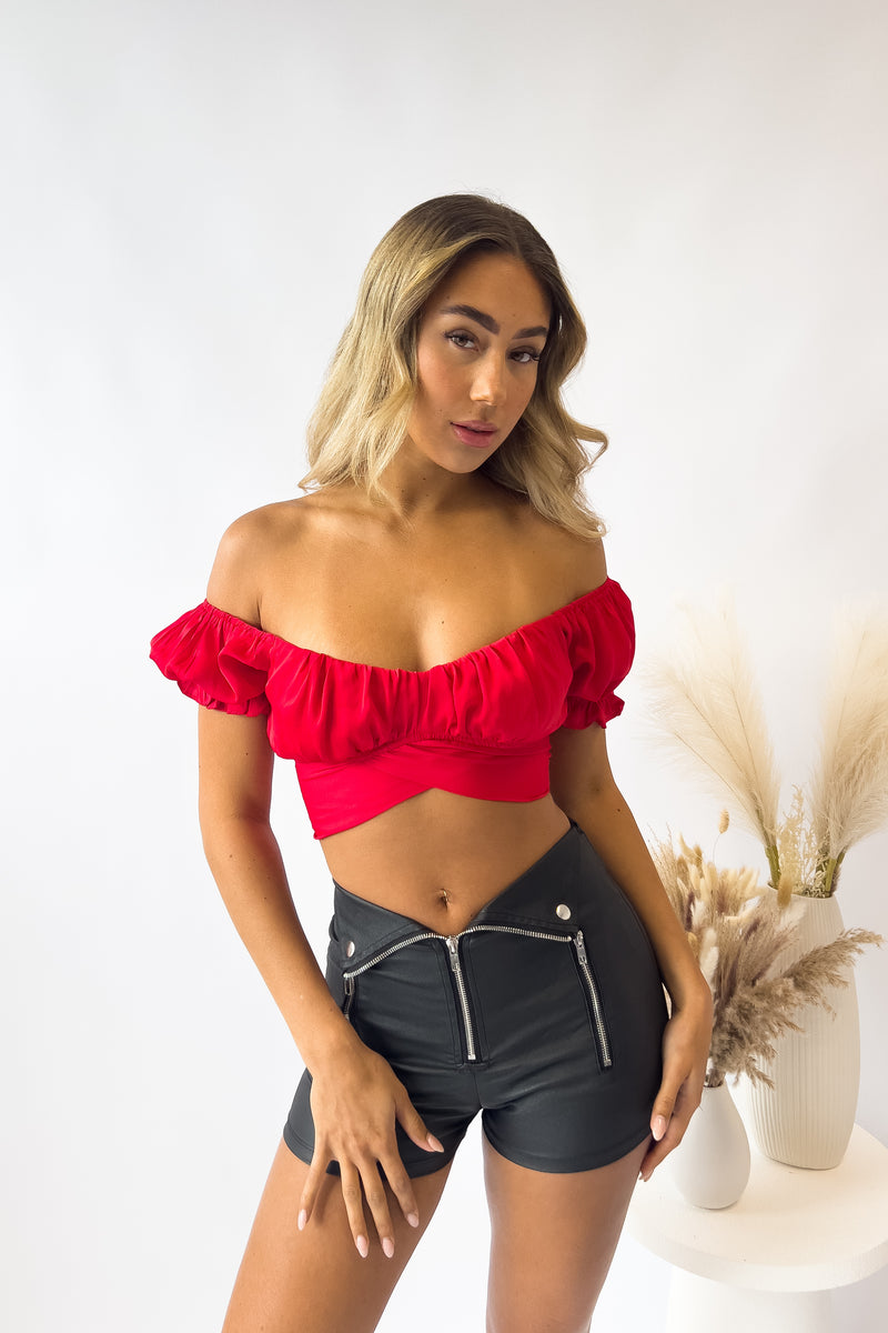 Masie Crop Top - Red