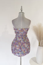 Rosette Mini Dress - Lilac