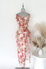 Angelina Floral Midi Dress (PRE ORDER)