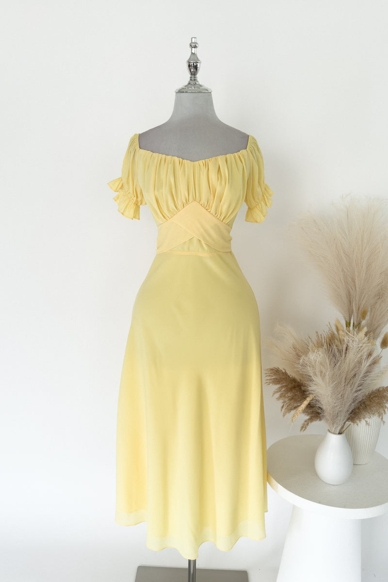 Yellow Midi Dress - SAMPLE SALE