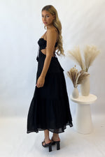 Rochelle Midi Dress - black