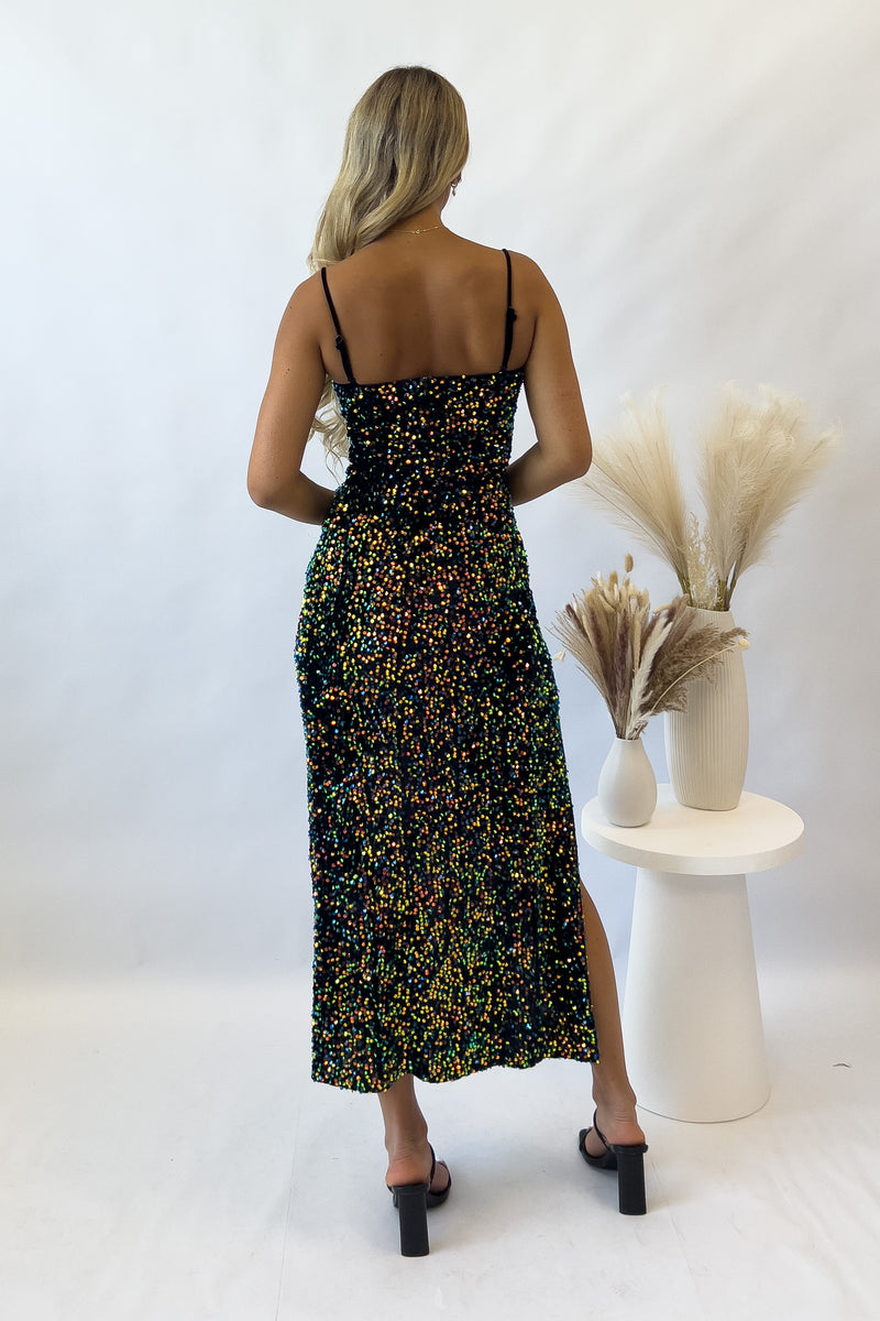 Ethelyn Midi Dress - Black