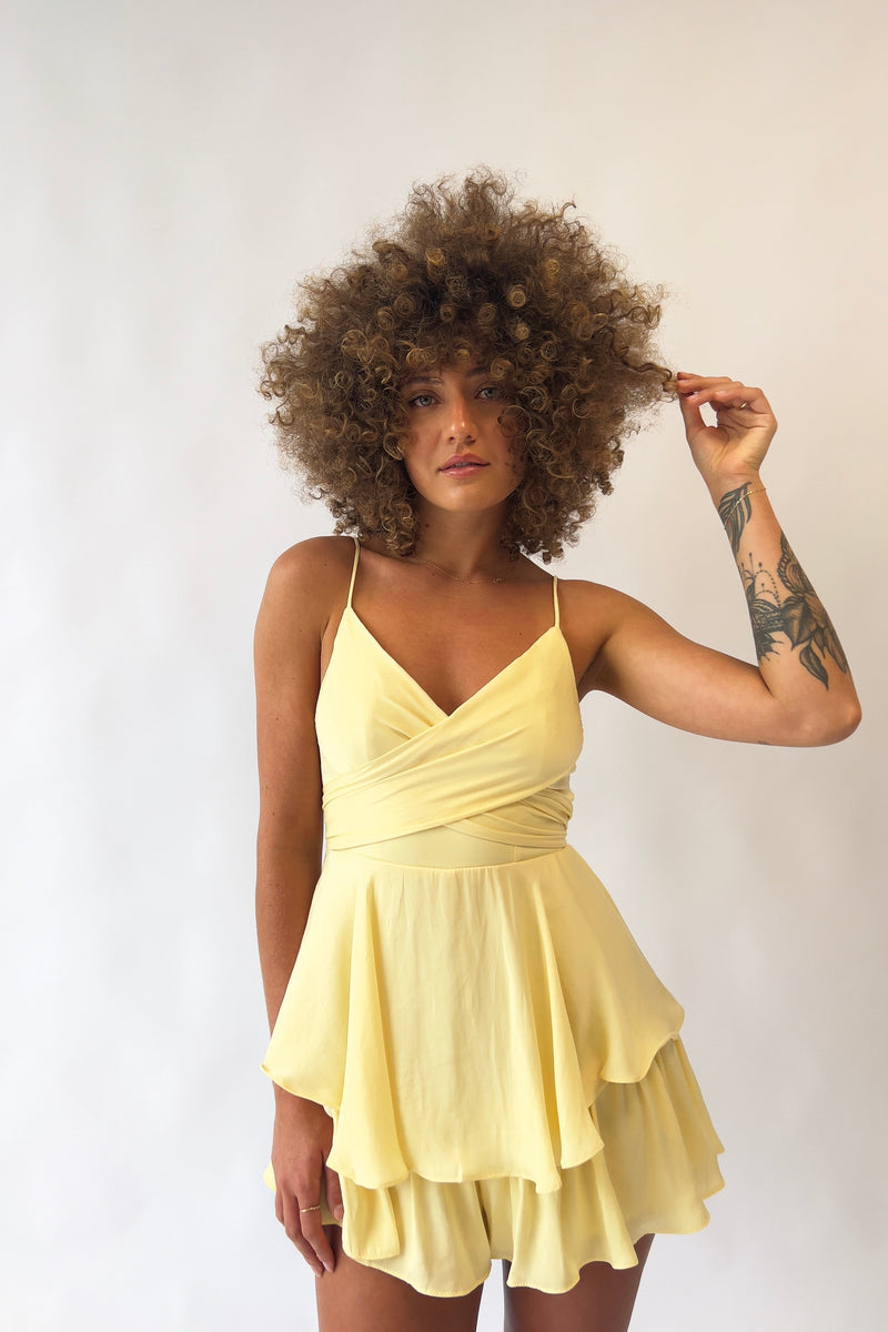 Zahira Playsuit - Yellow