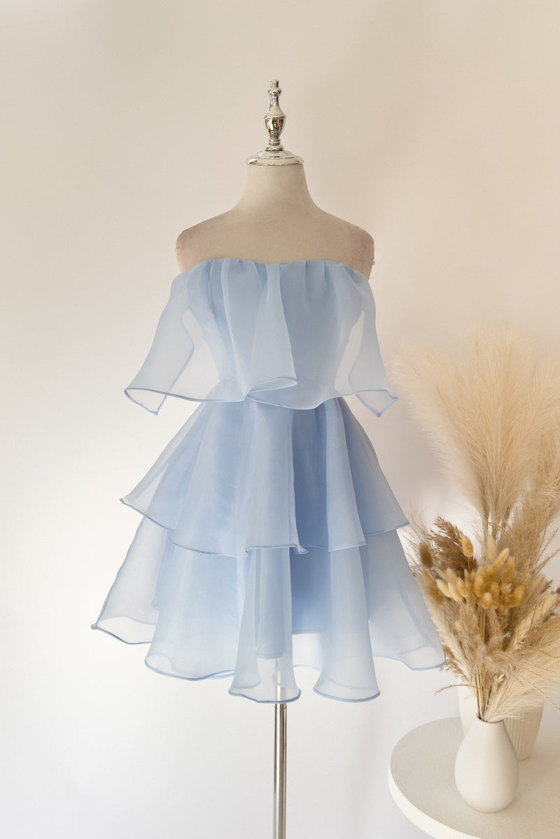 Tiana Mini Dress - Blue