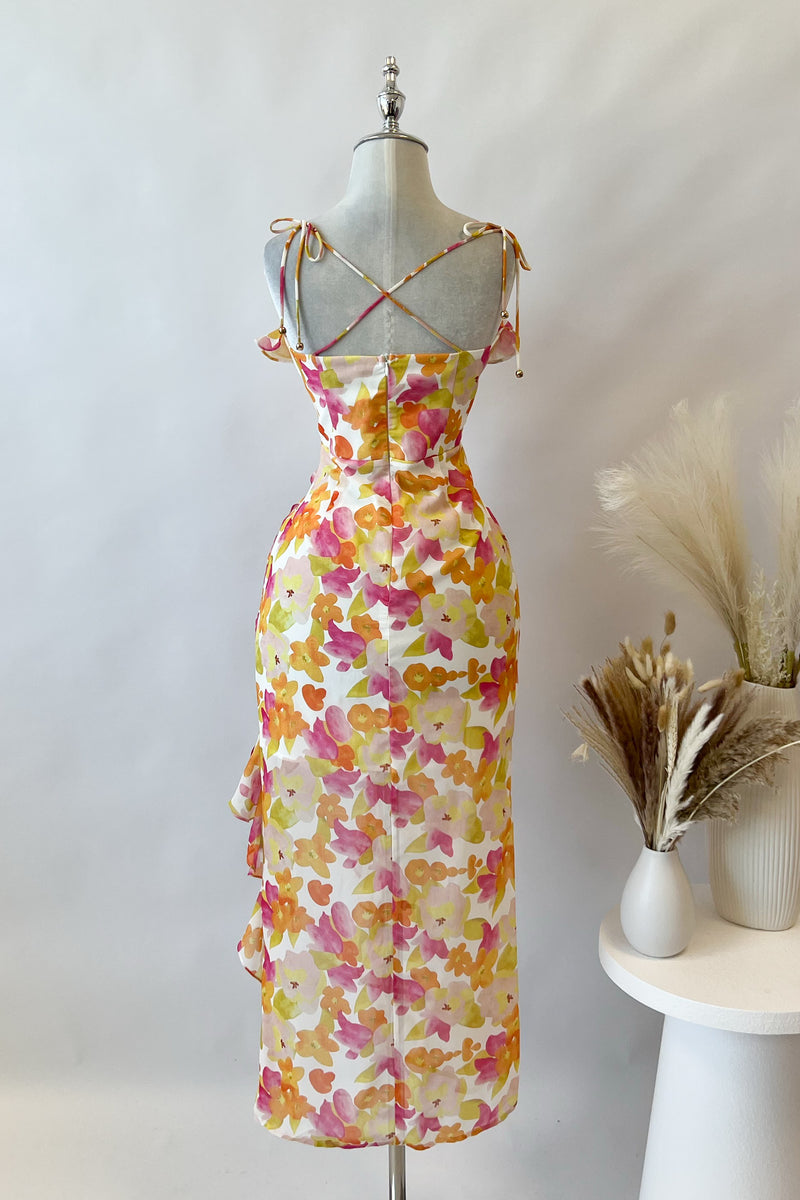 Elina Floral Midi Dress