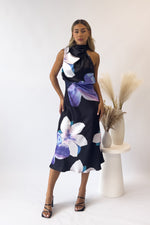Natalia Maxi Dress - Black Florals
