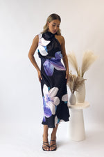 Natalia Maxi Dress - Black Florals