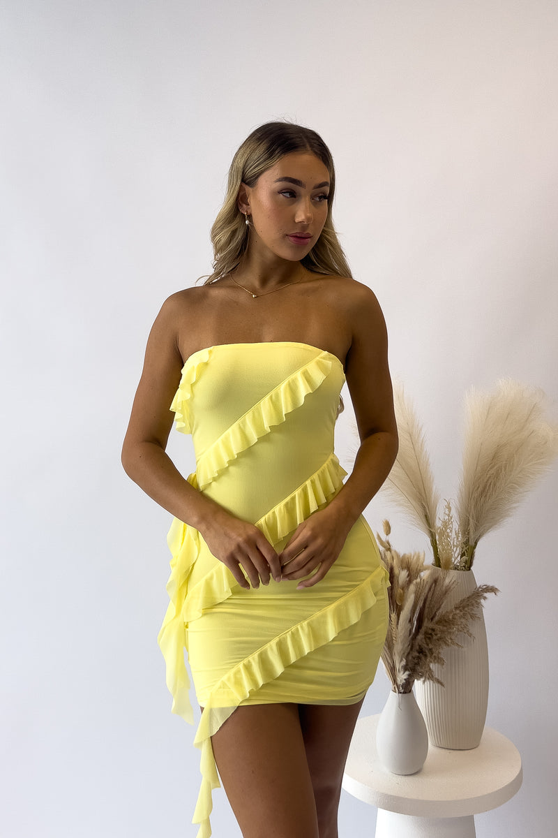 Isla Mini Dress - Yellow