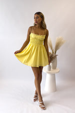 Iris Mini Dress - Yellow