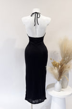 Alisha Midi Dress - Black