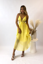 Ishara Midi Dress - Yellow