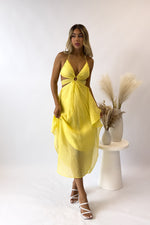 Ishara Midi Dress - Yellow