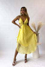 Ishara Midi Dress - Yellow