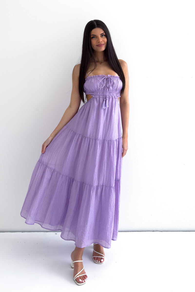 Rochelle Midi Dress - Lilac