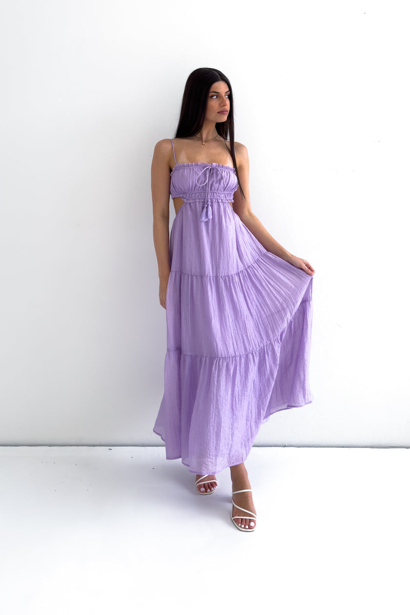 Rochelle Midi Dress - Lilac