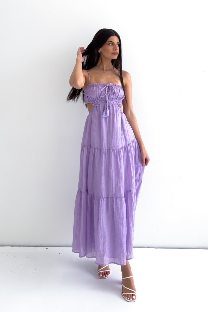 Rochelle Midi Dress - Lilac