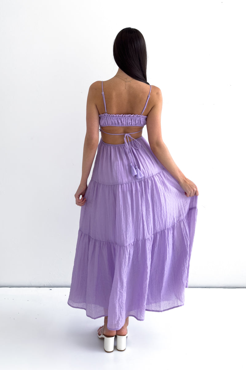 Rochelle Midi Dress - Lilac