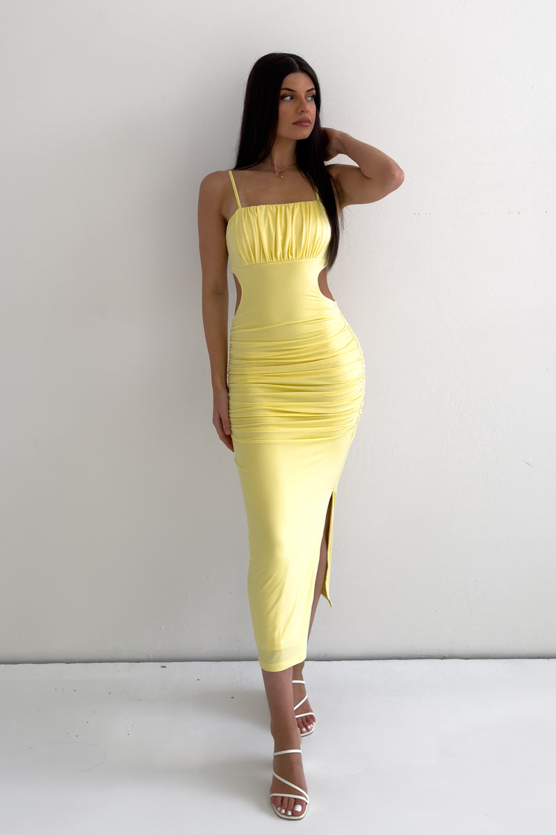 Kordyn Midi Dress - Yellow