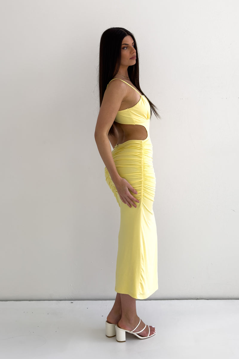 Kordyn Midi Dress - Yellow