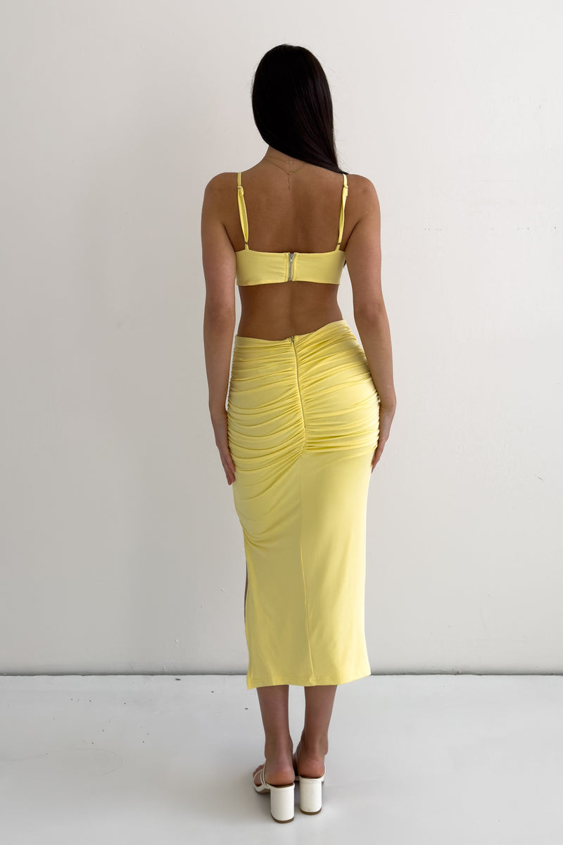 Kordyn Midi Dress - Yellow