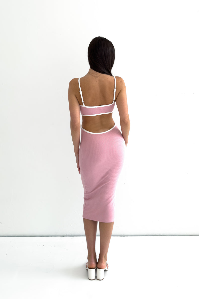 Kimberly Midi Dress - Pink