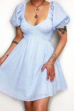 Natalie Mini Dress - Blue