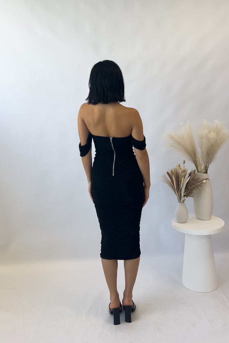 Tilly Midi Dress - Black