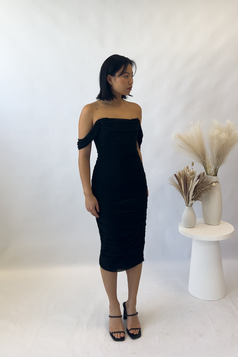 Tilly Midi Dress - Black