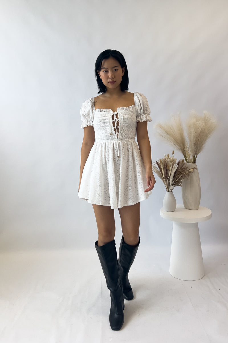 Chloe Mini Dress - White