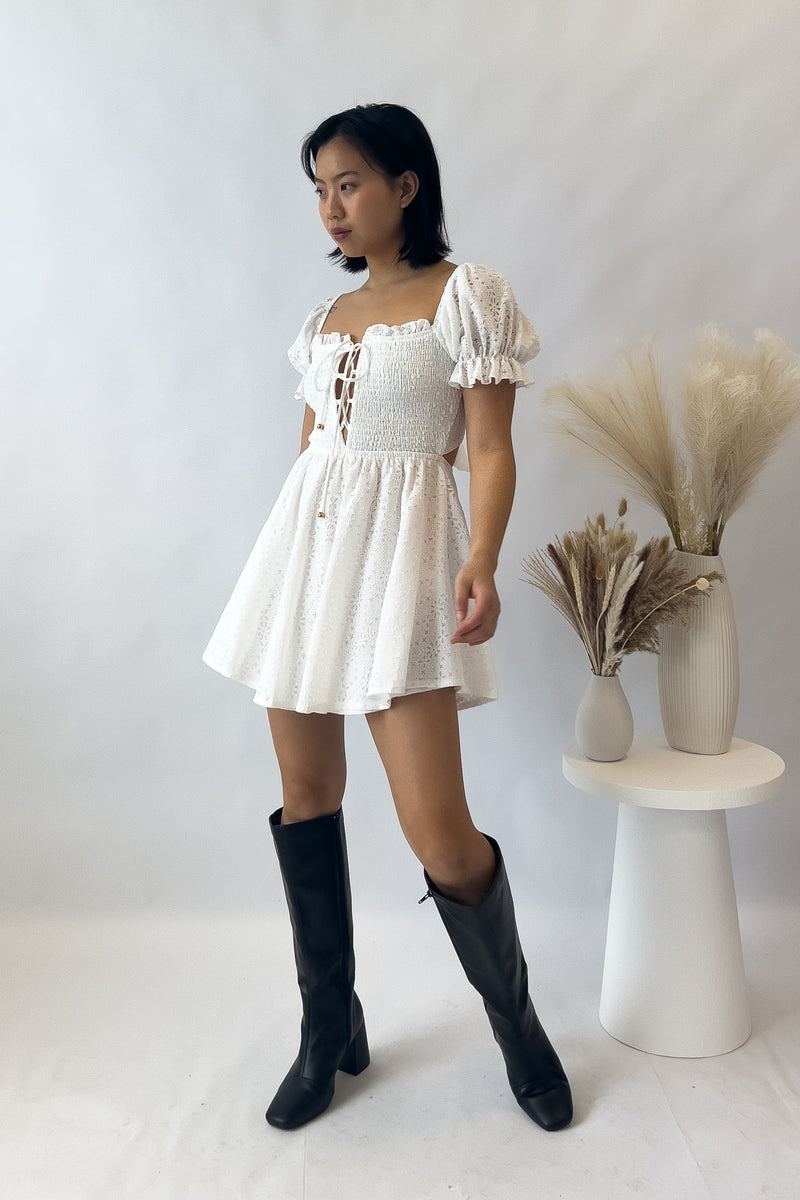 Chloe Mini Dress - White