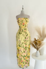 Delilah Floral Maxi Dress - Lemon
