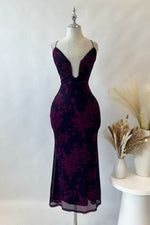 Ethereal Midi Dress - Grape