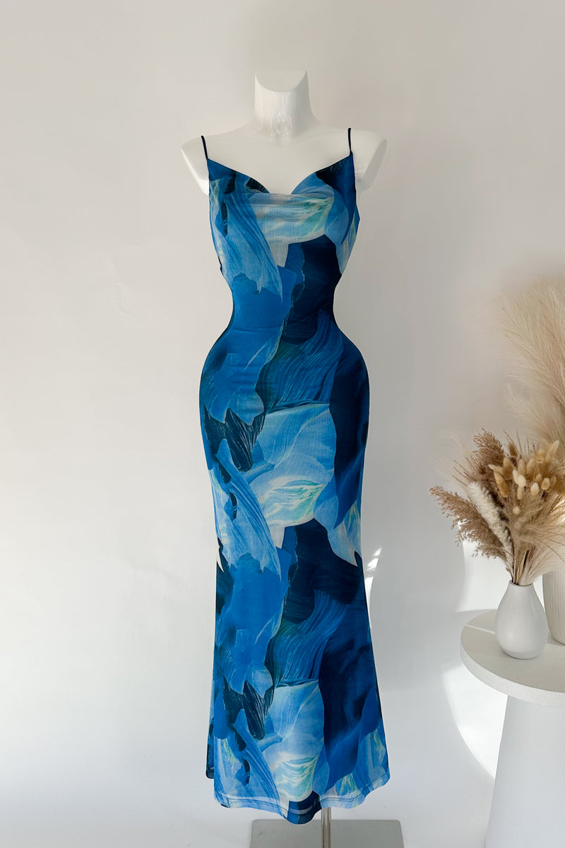 Maria Maxi Dress - Blue