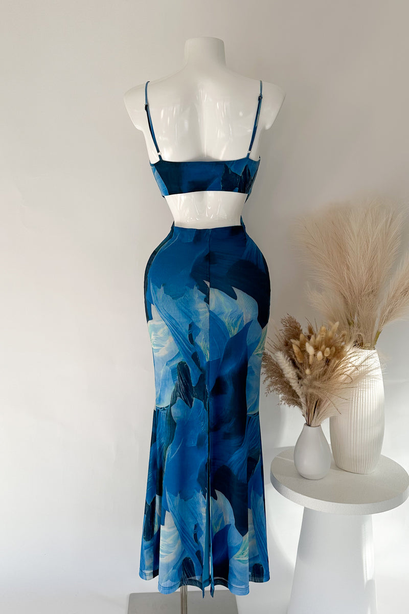 Maria Maxi Dress - Blue