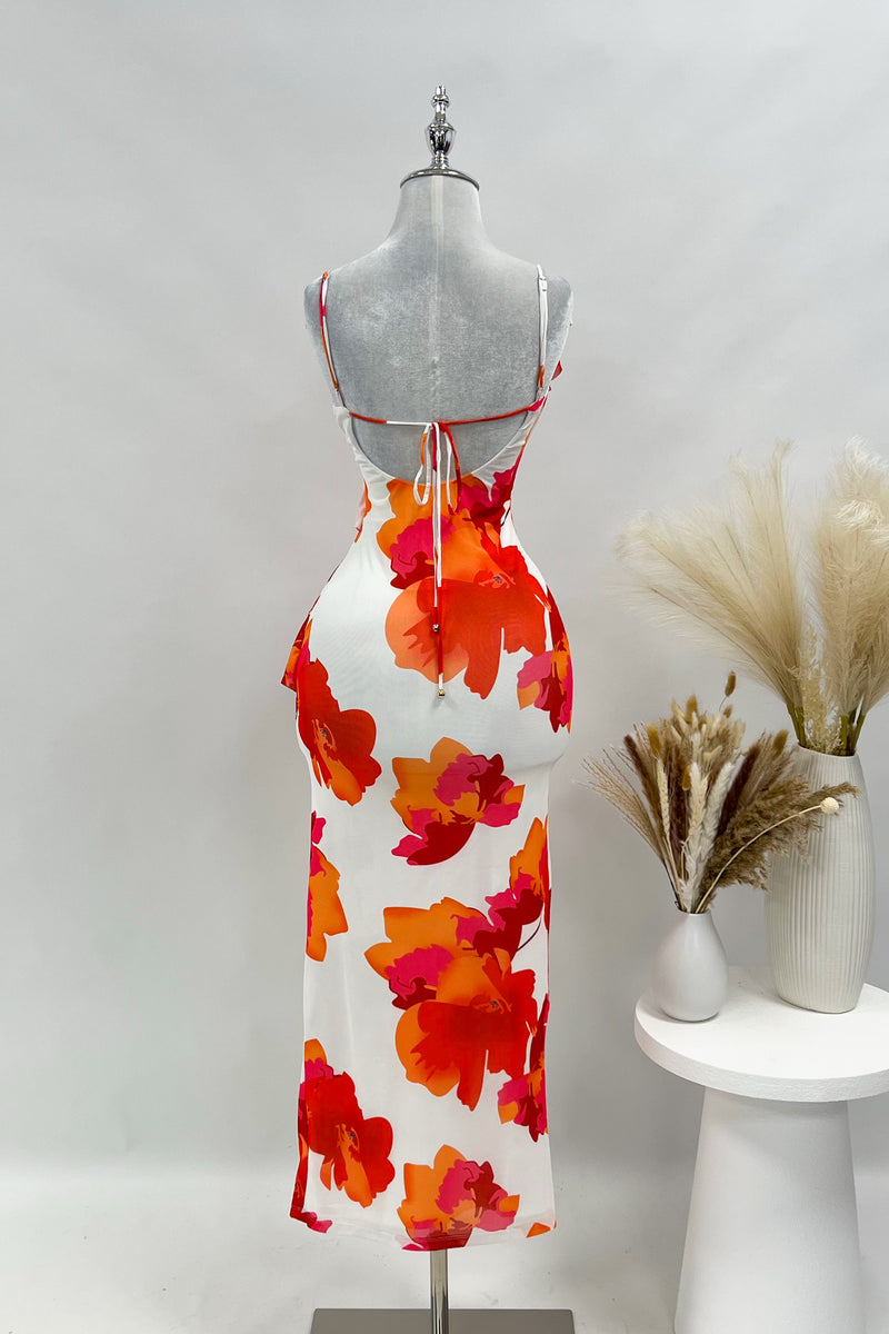 Martha Floral Midi Dress