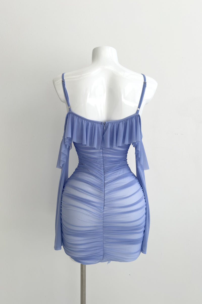 Elizabeth Mini Dress - Cornflower Blue